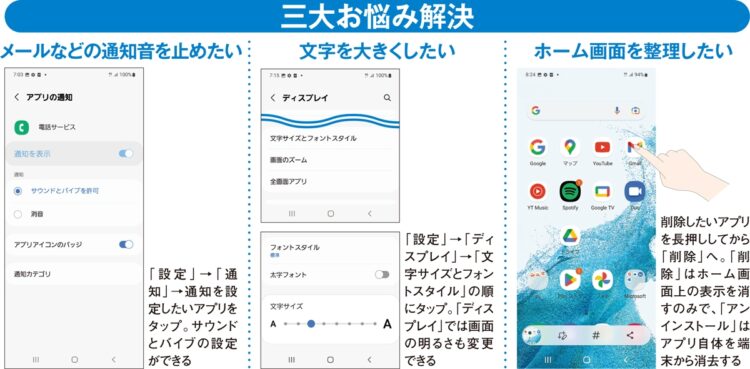 三大お悩み解決（Android）