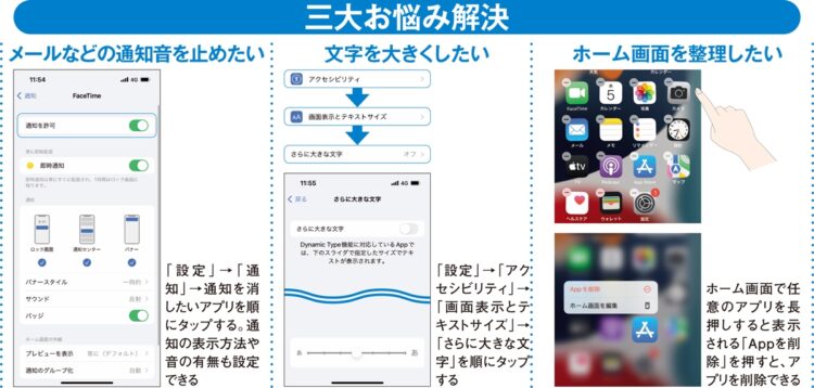三大お悩み解決（iPhone）