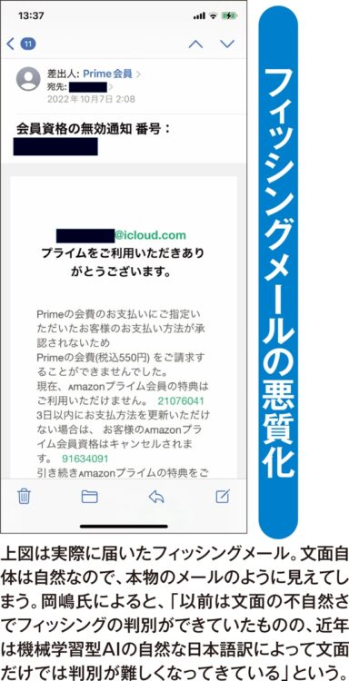 フィッシングメールの悪質化