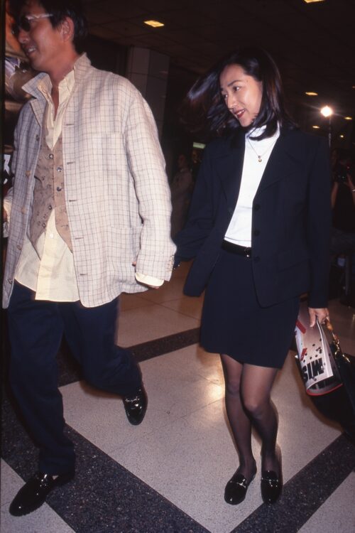 石田純一とツーショットで現れた松原千明さん（1996年撮影）