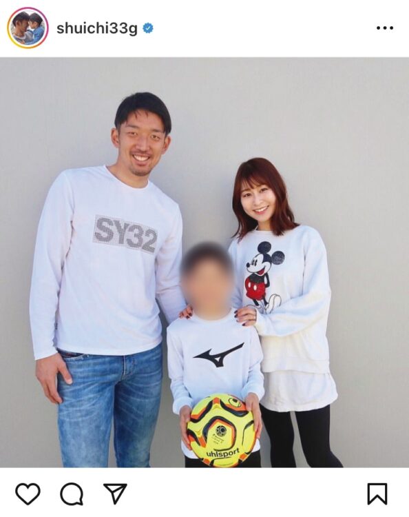 権田修一選手と篠田裕美さん（本人のインスタグラムより）