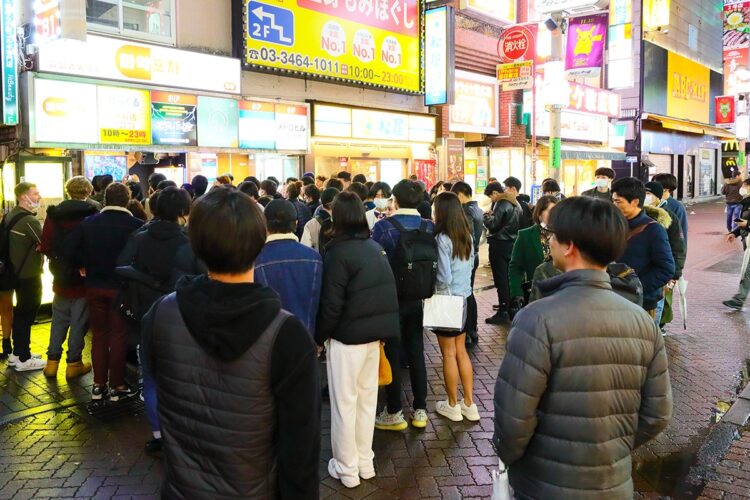 ワールドカップ、日本対ドイツ戦当日（渋谷の様子）