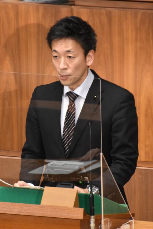 昨年12月ごろの丸山大輔・長野県議（時事通信フォト）