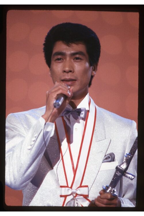 「第18回日本歌謡大賞」授賞式 に出席した山川豊（1987年）