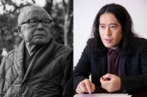 俳人の故・金子兜太氏(撮影/今井卓)とピースの又吉直樹氏(撮影/国府田利光)