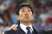 試合後、会場のサポーターに深々と頭を下げ、感謝の気持ちを伝えた場面は、海外ファンからも称賛された（Getty Images）