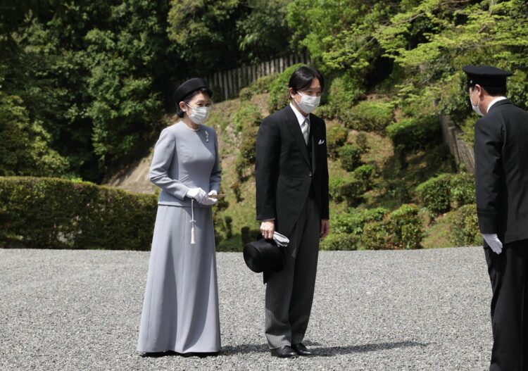 2022年4月、秋篠宮ご夫妻は「立皇嗣の礼」に際して訪問された（時事通信フォト）