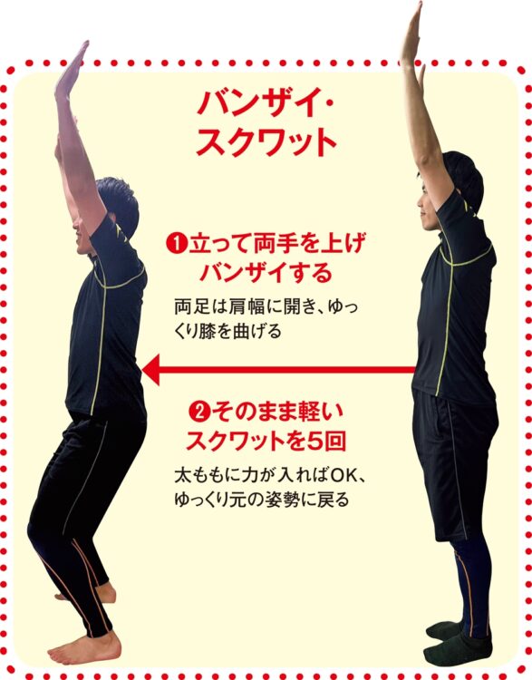 バンザイ・スクワット
