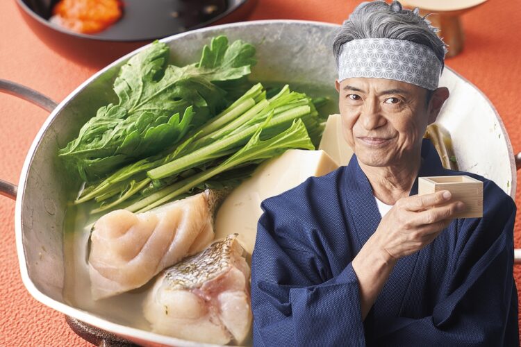 俳優・升毅流の湯豆腐　鱈も野菜もたっぷりな旬の味、もみじおろしでさっぱりと