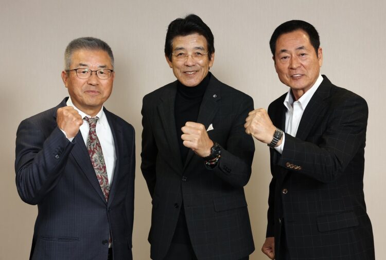 大物OB座談会ではかつての「狭い球場」談義にも花が咲いた（撮影・山崎力夫）