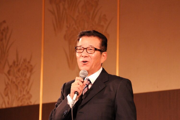2020年に実施された住民投票で、再び大阪都構想は否決された。記者会見で引退を表明した松井一郎・大阪市長（撮影：小川裕夫）
