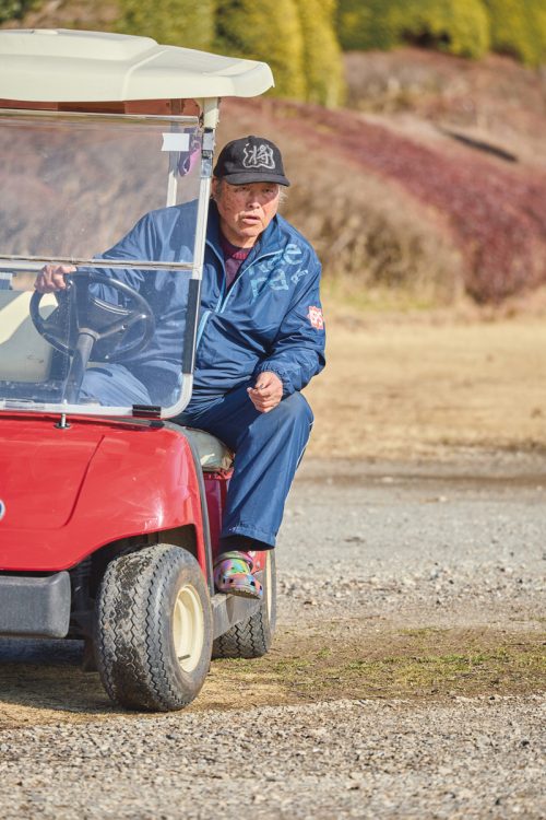 広大な敷地内ではジャンボ自ら軽快に運転して移動している