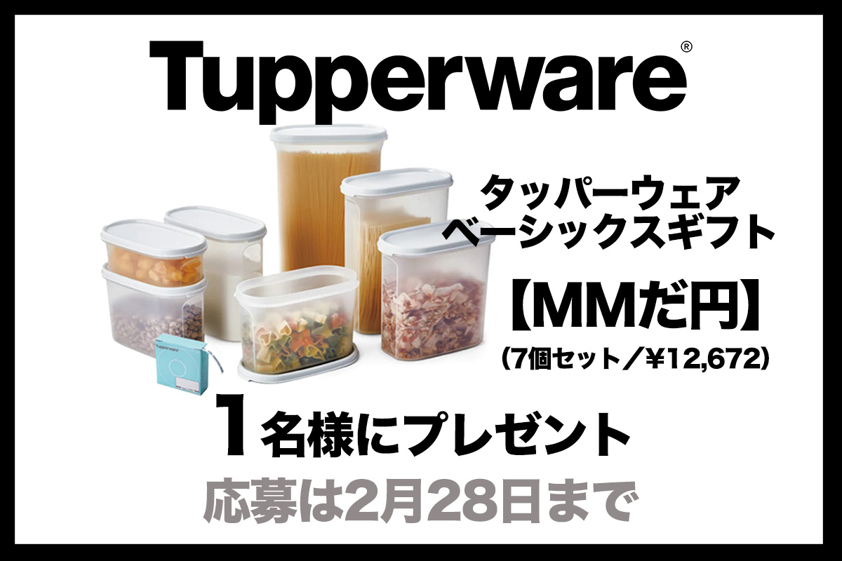 新品 未使用 タッパーウェア ベーシックス ギフト ＭＭだ円