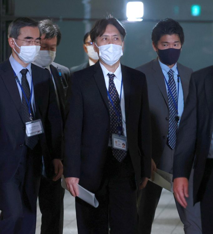 荒井勝喜秘書官は秘書官の職を辞した(時事通信フォト)