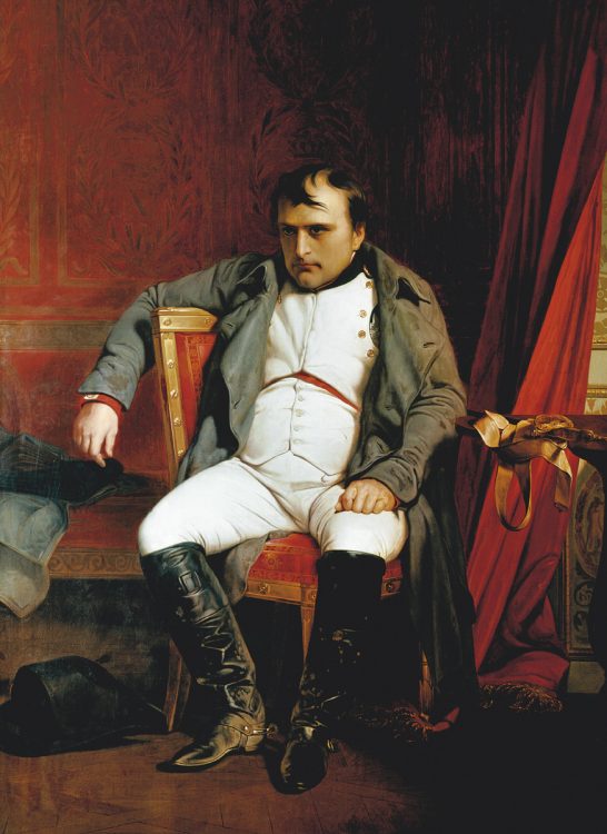 ドラロッシュ　フォンテーヌブローのナポレオン　1840年　油彩　カンヴァス　177×131cm　軍事博物館　パリ