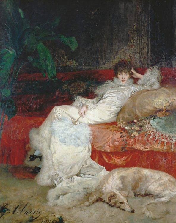 クレラン　サラ・ベルナールの肖像　1876年　油彩　カンヴァス　250×200cm　プティ・パレ美術館　パリ