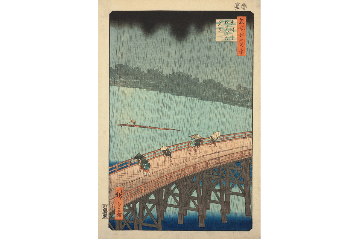 雨の浮世絵