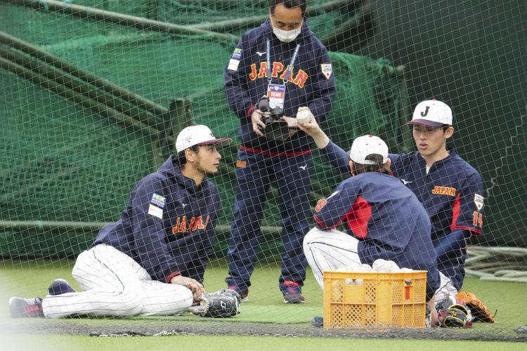 若手ピッチャーとも話す