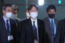 記者とのオフレコ懇談で問題発言があった荒井勝喜氏(時事通信フォト)