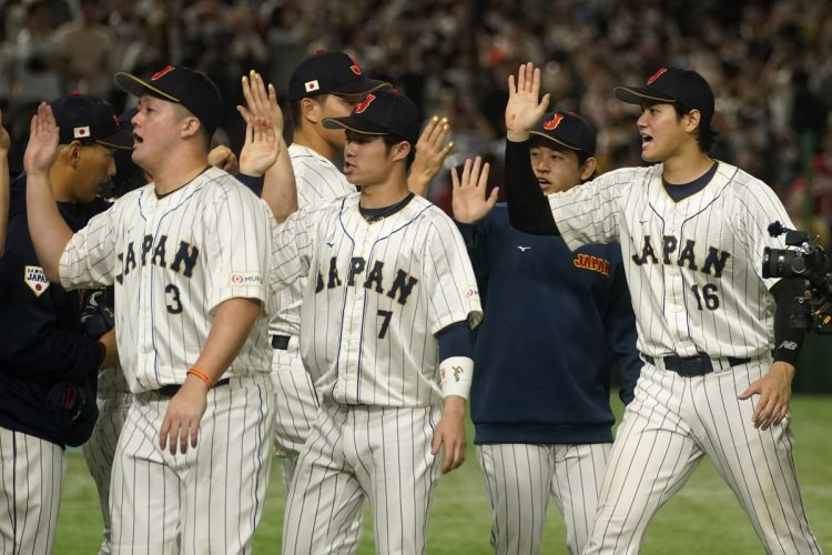 世帯視聴率48.0％と驚異的な数字を記録したWBC日本対イタリア戦（EPA=時事）