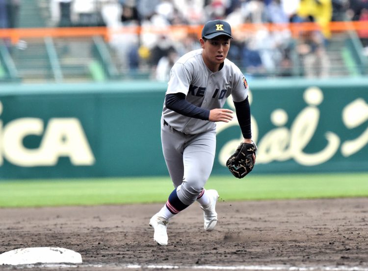 初めての甲子園の第1打席で初安打を記録していた勝児