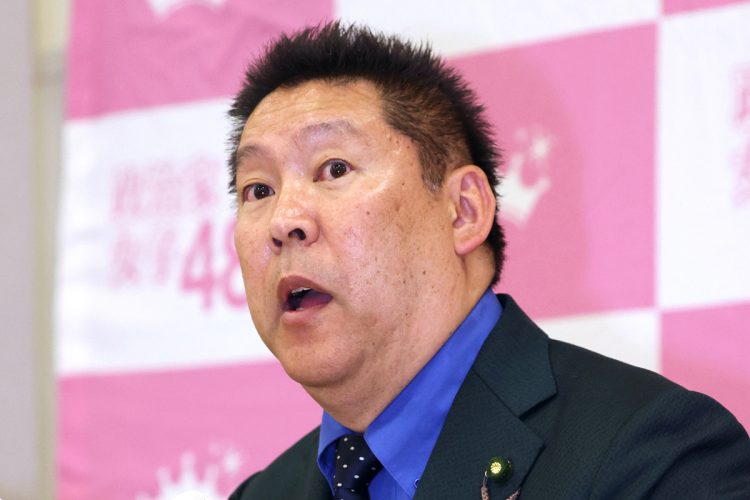 立花前代表は黒川前幹事長の「計画」に言及（写真は前党首の立花孝志氏／時事通信フォト）