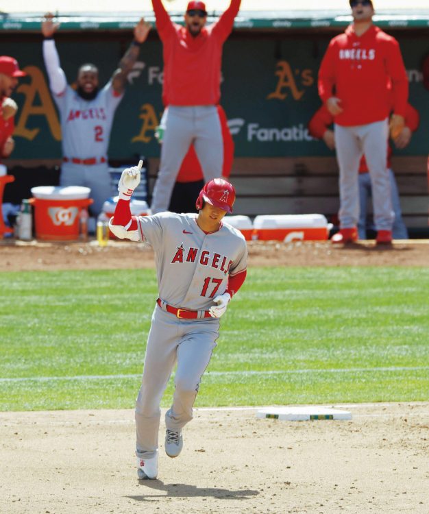 ロサンゼルス・エンゼルスの大谷翔平（写真／共同通信社）