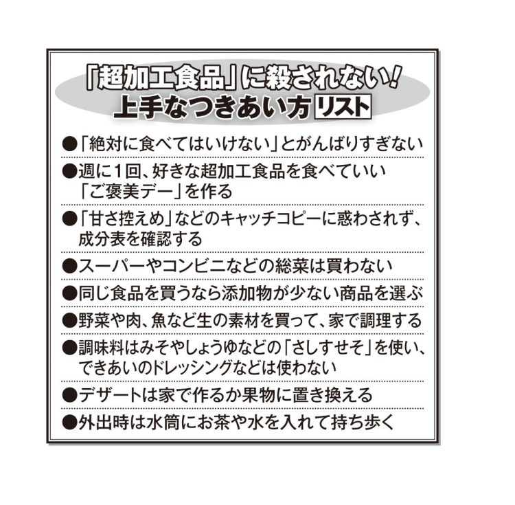 加工食品との上手な付き合い方リスト