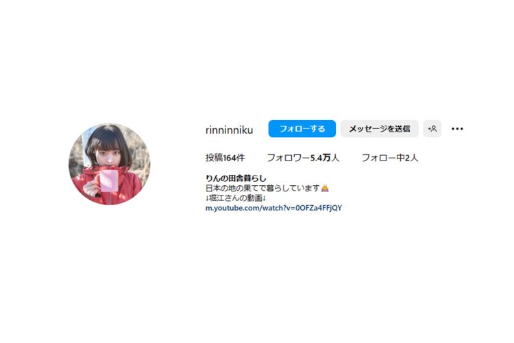 りんのインスタアカウント