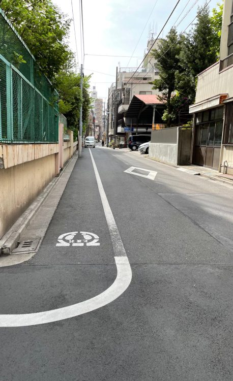 路側帯は自転車通行可