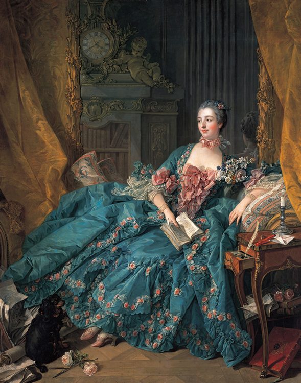 ブーシェ　 ポンパドゥール夫人 1756年　油彩　 カンヴァス　205×161㎝ アルテ・ピナコテーク ミュンヘン