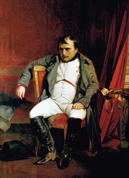 ドラロッシュ　フォンテーヌブローのナポレオン 1840年　油彩　カンヴァス　177×131cm 軍事博物館　パリ