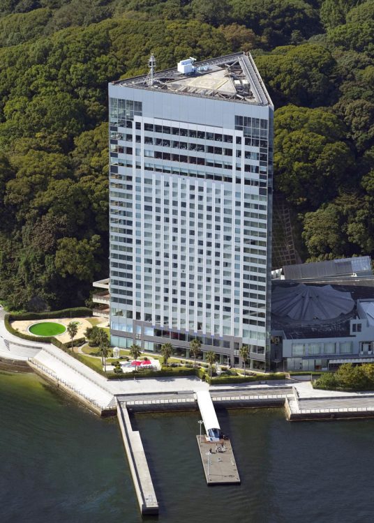 G7サミットが開かれる「グランドプリンスホテル広島」が狙われる可能性も（共同通信社）
