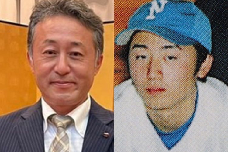 中野市議会で議長をつとめていた父・青木正道氏（左）と政憲容疑者（右）