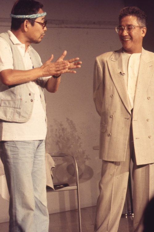 上岡龍太郎さんと立川談志さん（1992年）