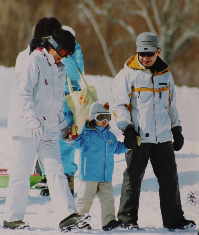 愛子さまが初めて、スキーをされた際の1枚