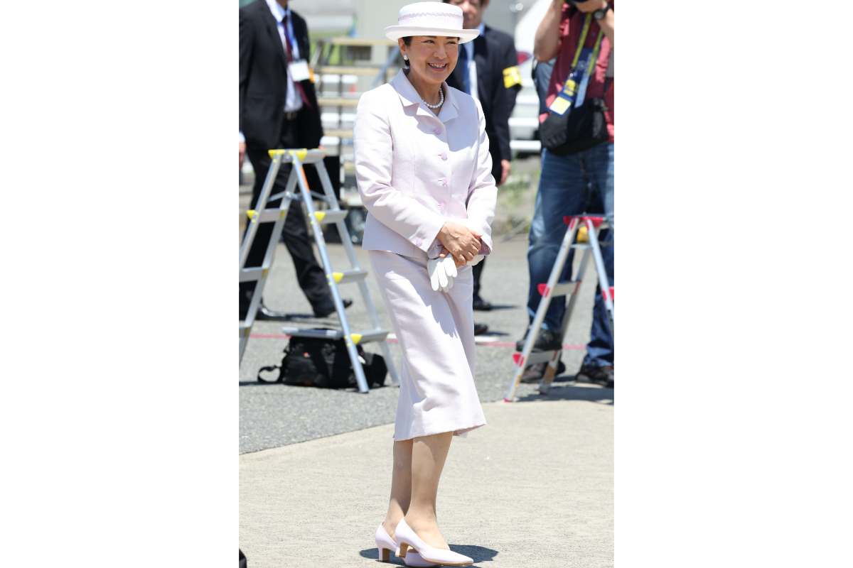 出発時、羽田空港で見せられた晴れやかな表情（6月、東京・太田区。写真／JMPA）