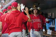大谷がホームラン数を伸ばし続ける(写真/共同通信社)