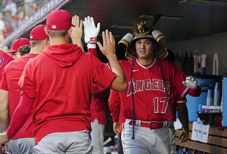 大谷がホームラン数を伸ばし続ける（写真／共同通信社）