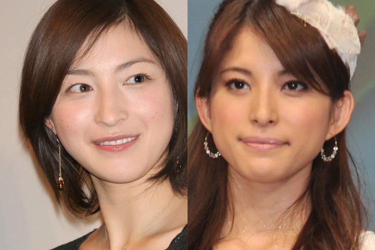 広末涼子（左）と上原多香子（右）