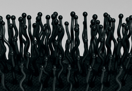 ウエーブ形状のピン