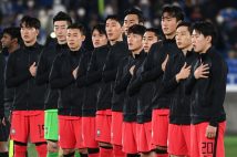 2021年3月、森保ジャパンと対戦した韓国A代表選手(時事通信フォト)