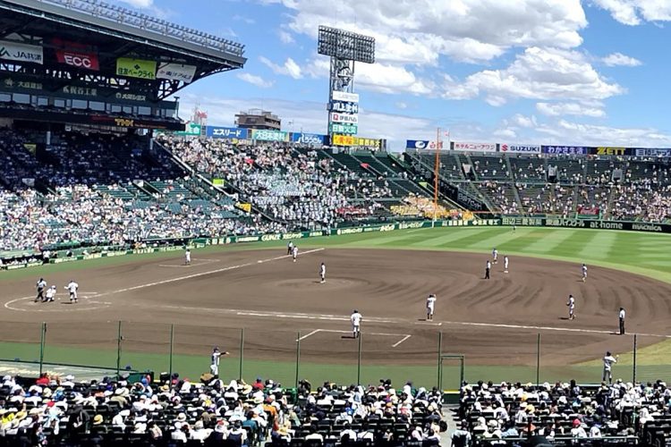 甲子園球場でロケが行われるのは秋ごろからだという（2023年8月撮影）