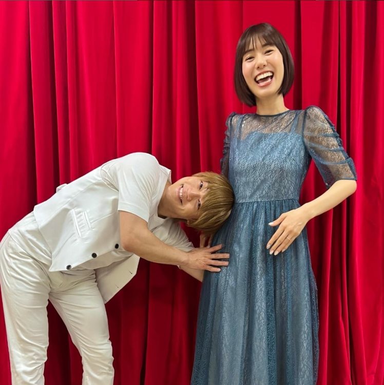 おばたのお兄さんと山崎夕貴アナ(おばたのお兄さんのインスタグラムより)