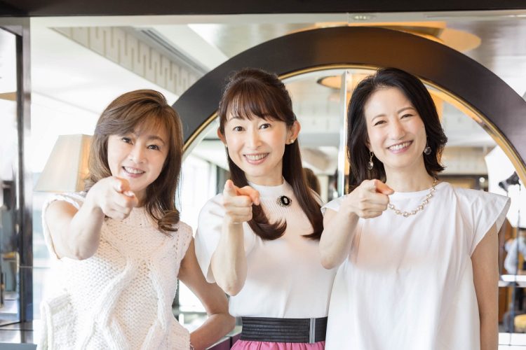 左から永井美奈子、松本志のぶ、馬場典子