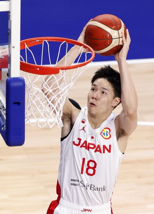 馬場雄大選手（共同通信社）