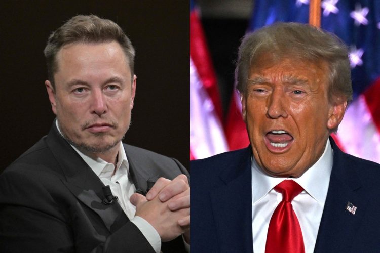 イーロン・マスク氏（左）がトランプ氏と接近？（写真／AFP＝時事）