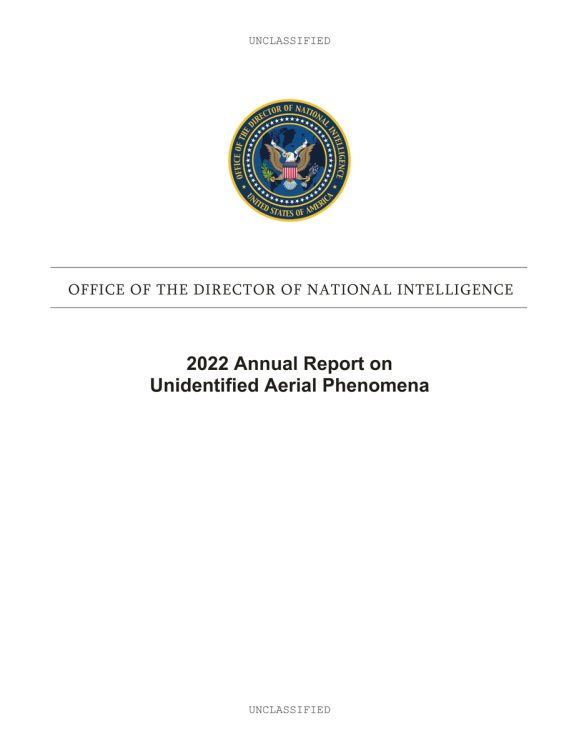 米国国家情報長官室もUAPに関するレポートを公表【その1】