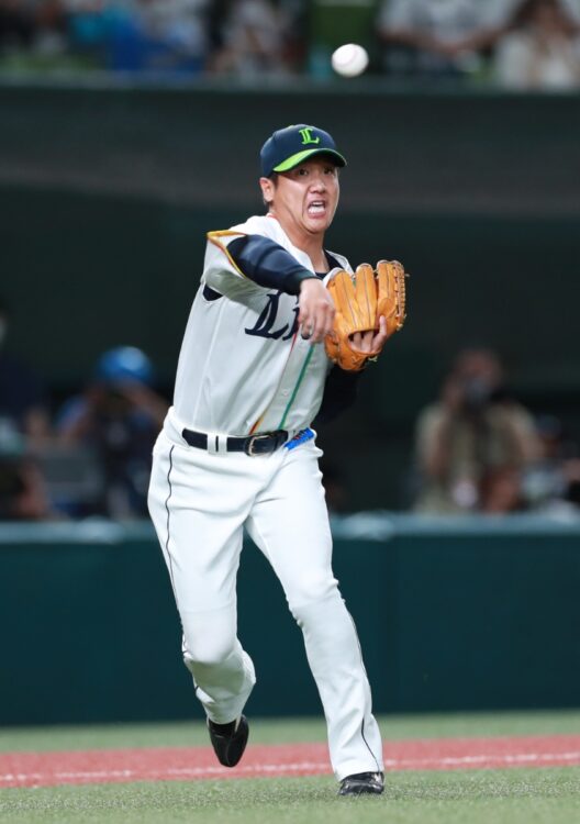 平沼翔太内野手（時事通信）