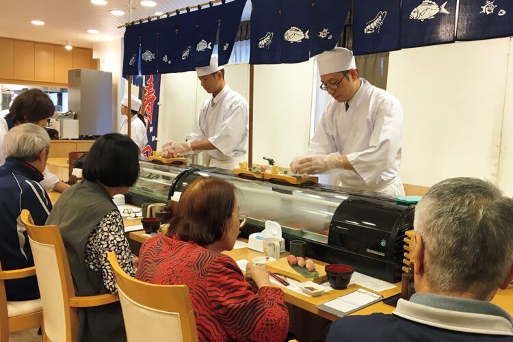 寿司職人を外部から招いての食事イベントなども開催する